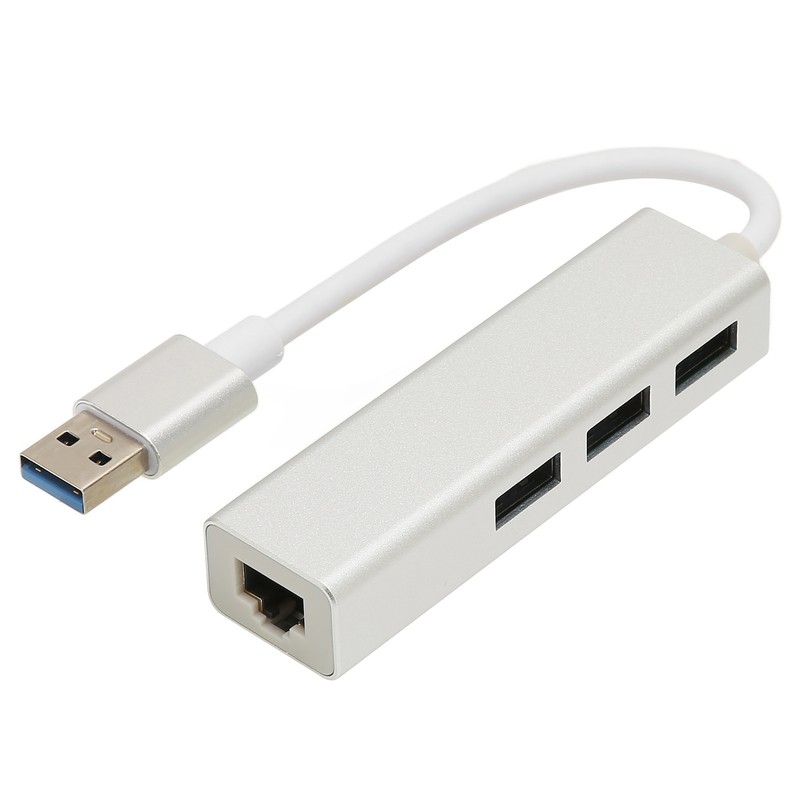 USB3.0 to Ethernet Adapter with RJ45 Ethernet Port 5Gbps 3