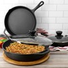Megachef 13 Piece Pre-Seasoned Cast Iron Skillet Set with Temperd