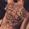 Back Tattoos for Women Floral Adults Temporary Neck Long Lasting