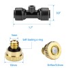 Petutu 20 Pack Brass Mister Nozzles with 20 Pack Misting