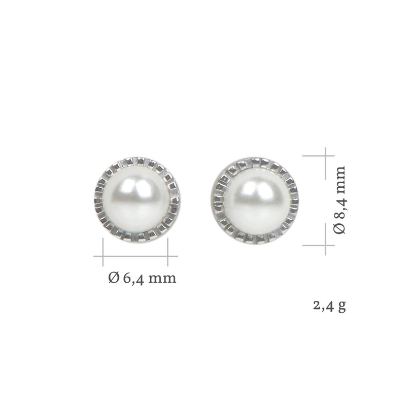 Nagel Jewellery Pendant, bracelet and stud earrings, rotating pearl, pearl