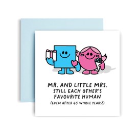 Huxters 45th Anniversary Card for Husband or Wife 45 Years Together and Still Going Strong Wedding Anniversary Love - 14.8cm (45 Years)