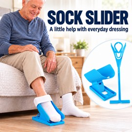 Flexible Sock Aid Stocking Slider Helper for Elderly Pregnant Disabled Injury Recovery Portable Plastic Dressing Assist Tool
