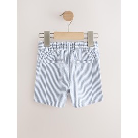 NEXT 3 Pack 100% Cotton Chino Shorts, Navy/Stone/Ticking Stripe