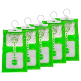 Yukaiwn 5 Pack 500g Hanging Dehumidifier with Moisture Crystals for Closets and Home Kitchen Garage Bedroom Car Blocks Moist Condensate