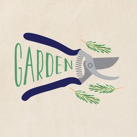 CafePress Garden Shears Tote Bag Reusable Natural Beige Canvas Shopping Bag