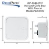 RecPro RV Exterior Shower Box with Hot & Cold Faucet