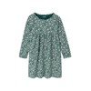 Vertbaudet Girls Sweat Jacket & Floral Dress Set, grey