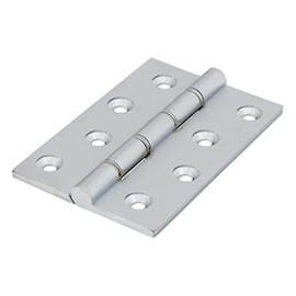 TIMCO Double Stainless Steel Washered Hinges - Solid Brass - Satin Chrome