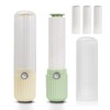 LELE LIFE 2Pcs Mini Lint Roller, Travel Lint Roller for Clothes Extra Sticky Small Portable Lint Roller with Cover, Cat Dog Pet Hair Remover with 5 Refills (Yellow+Green Lint Roller)