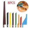Saw Blade， 8pcs Jigsaw Scroll Blades Sabre Scroll Assortment Set