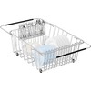 Fanbsy Large Dish Drainer Rack in Sink Adjustable, Expandable 304