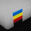 Operitacx 4 Pieces Clear Organiser Box Storage Box File Box