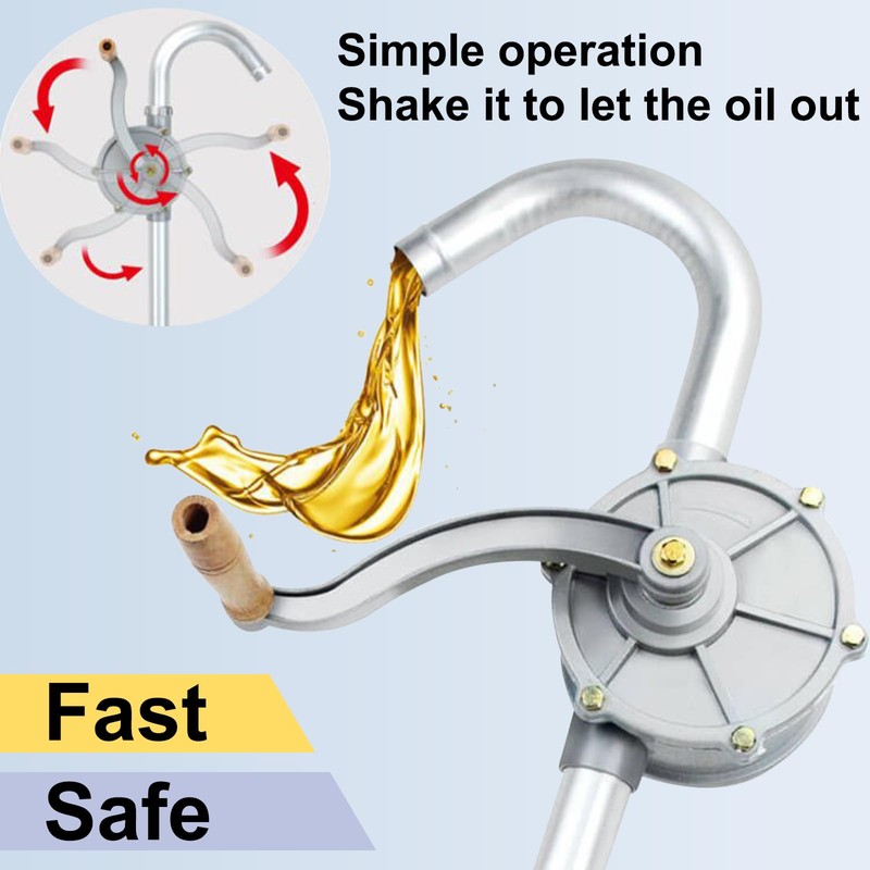 LYCARESUN 15 to 55 Gallon Drum Pump, Upgraded All-Aluminum Oil