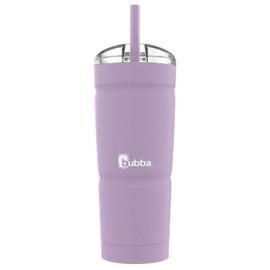 bubba Envy S Tumbler, 24 oz (709 ml), Insulated Stainless Steel Water Bottle with Straw Lid, Lavender Frost Powder Coat
