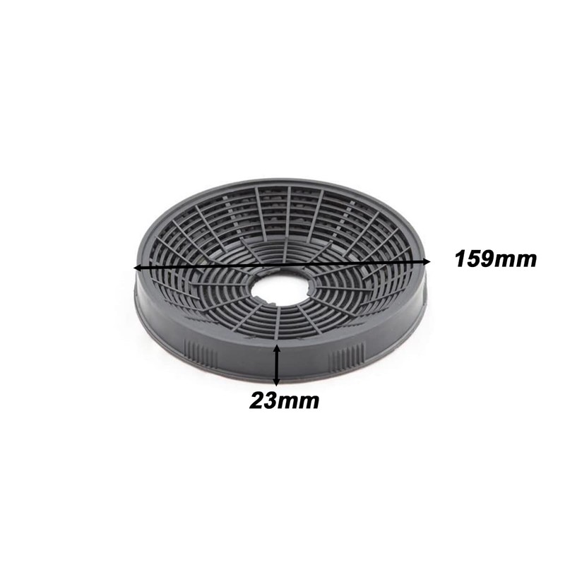EVAYP 2 x activated carbon filters for kitchen hoods, cooker