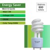 Valoisa MLS13 GU35 13W Fluorescent Light Bulbs,Replacement for Panasonic VQL5
