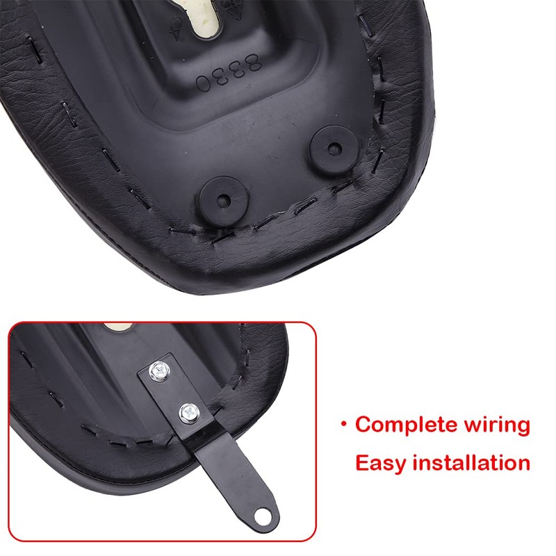 DREAMIZER Motorcycle Rear Seat Cushion Passenger Pillion Saddle Pads Compatible