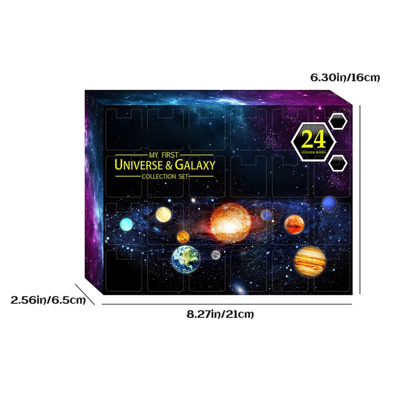 Universe Advent Calendar 24 Days Christmas Countdown Calendar Space Planet