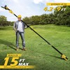 90°~180° Rotatable Pole. Cordless 4.2~9FT Telescopic Pole, Extension Pole Compatible