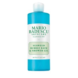 Mario Badescu Seaweed Bubble Bath & Shower Gel - 2-in-1 Daily Moisturizing Body Wash for Men and Women - Body Care Enriched with Marine-Like Fragrance - Revitalizes Skin from Head to Toe, 16 Fl Oz