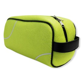 Zumer Sport Actual Ball Material Toiletry Travel Bag, Tennis Yellow, One Size