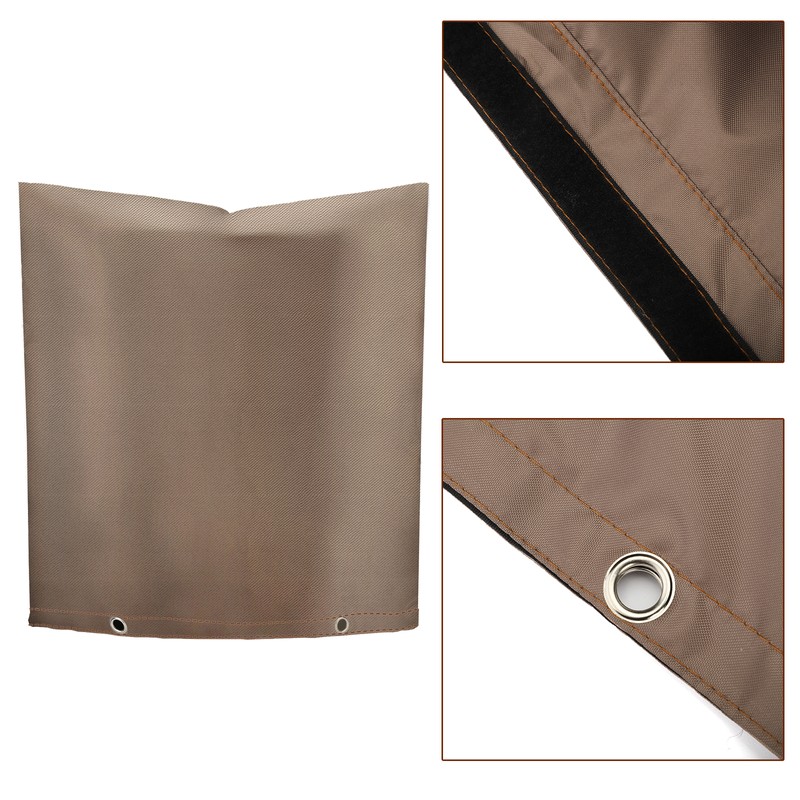 Backflow Preventer Insulation Cover Black 24 x 24in Backflow Preventer