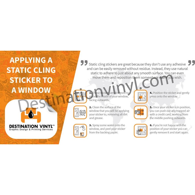 2 x 30cm/300mm Ginger Fox WINDOW CLING STICKER Car Van