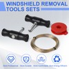 efuturetime Cutting Wire Windscreen with Handle, Car Windshield Removal Tool