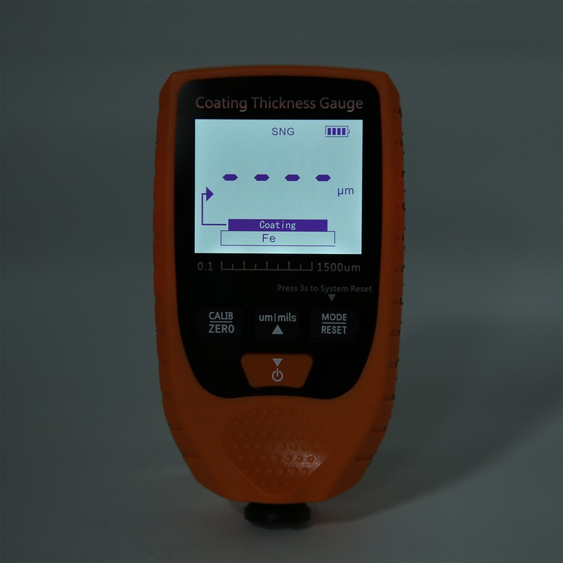 1500um Handheld Coating Thickness Gauge Tester Automobile Paint Thickness Measuring