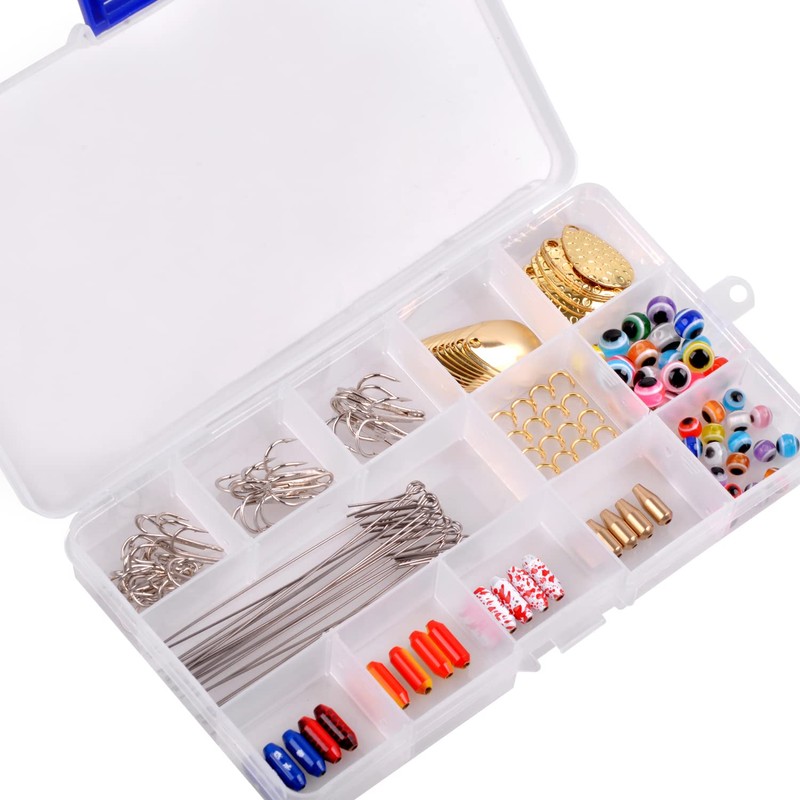 Fishing Lures Spoon Rigs DIY Spinner Baits Treble Hooks Spinner
