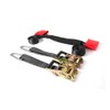 MOTO4U Motorcycle Handlebar Tie Down Straps with Ratchets and Snap
