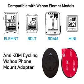 KOM Cycling Wahoo Elemnt Roam & Elemnt Fahrradlenkerhalterung für Wahoo Elemnt, Roam & Elemnt Bolt, & Elemnt Mini (Wahoo Element)