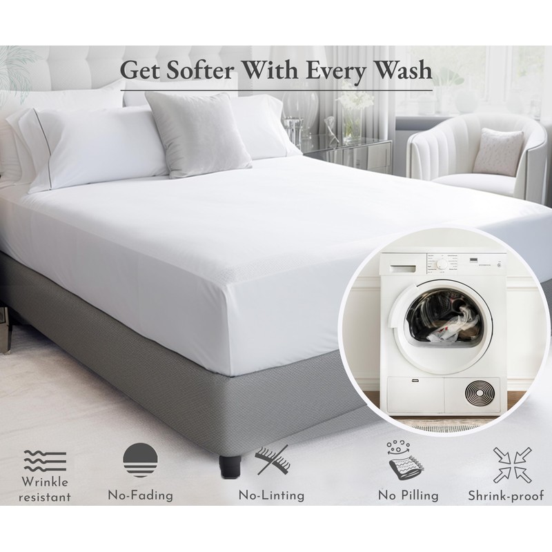California Design Den Deep Fitted Sheet King Size Only -