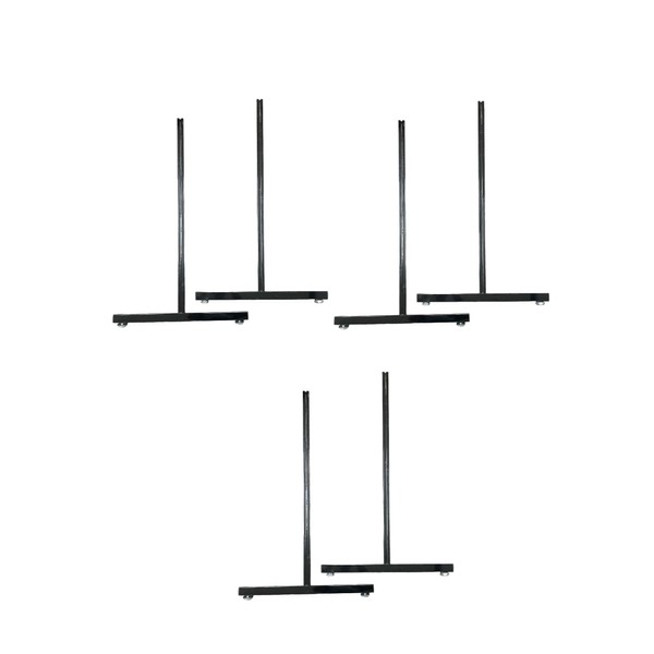 Only Hangers EZ Slide-On Gridwall Legs "T" Base Rectangular Tube