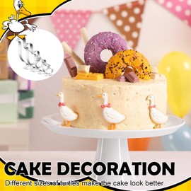 Havawish 4 Pcs Cookie Cutter Set 2 in to 5 in Cookie Cutter Stainless Steel for Baking Fondant Fruit Bread Birthday Party Decorations (Goose)