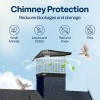 Unbranded 9x9 Inch Chimney Cap Square Chimney Cover Galvanized Steel