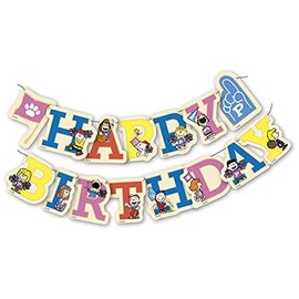 Snoopy Peanuts Garland for Birthday or Party (HAPPY BIRTHDAY)