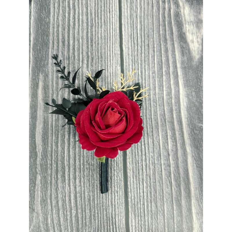 DESUNESS Wedding Flower Set with Rose Corsage and Boutonniere for