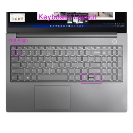 Uhamn Silicone Keyboard Skin Cover Compatible with Lenovo Yoga 7i 15.6" 16", IdeaPad 3 3i 15.6 17.3, IdeaPad 5 5i 15.6 17.3, IdeaPad Flex 5 15.6, Yoga Slim 7 15, IdeaPad Slim 7 15.6 (White)