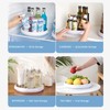 Roninkier Lazy-Susan Rotatable Spice Rack - 2-Pack 25cm Cupboard Organiser