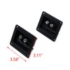 T Tulead Square Speaker Box Terminal Spring Cup Connector Double
