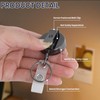 Heavy Duty Badge Reels 3 Pcs Retractable Badge Holder,Metal Badge