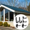 Tinoaly 6pcs Storage Shed Hooks for Suncast, Black J U