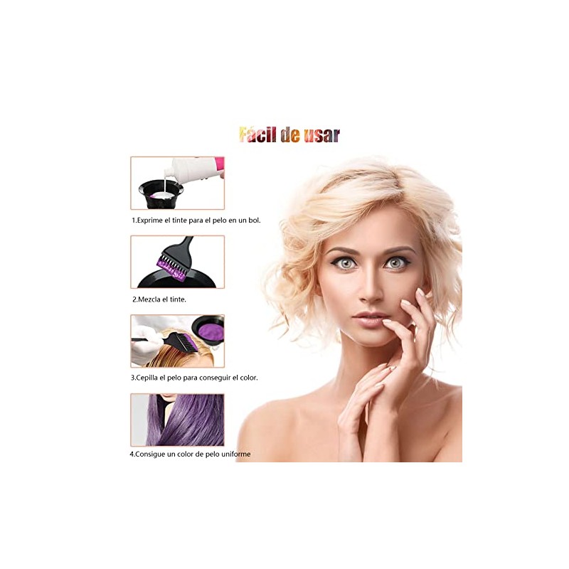 Kit de Tinte para el Cabello 20 Piezas - Cepillo,