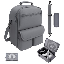 MS.CLEO Carrying Case for Meta Quest 3S/3/2, Travel Case with Bag Strap, Large-Capacity Protective Storage for Oculus Quest 3S/3/2 Accessories, Fits Kiwi, BOBOVR Headstrap, Elite Strap with Battery