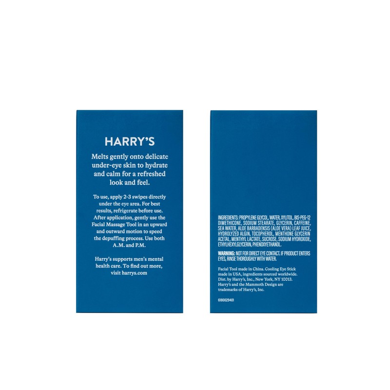 Harry's Cooling Eye Kit for Men - Gua Sha Depuffing