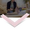CYSFETENA Square Ruler L-Shaped 90° Angle Ruler Made of Pmma