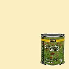 Rodda Paint CASCADIA ZERO Interior Semi-Gloss Paint & Primer in One, Quart, Banana Custard