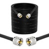 Superbat 50ft RG8X Coaxial Cable, Male to Male PL259 Connectors,